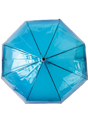 Синий зонт-трость женский полуавтомат u40993 Happy Rain средний (262975824)