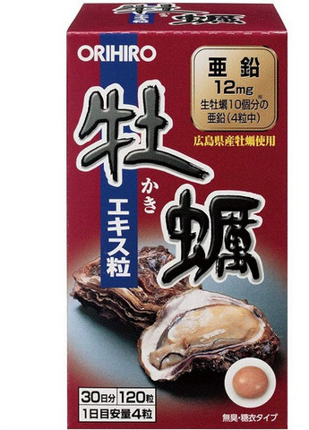 Oyster Extract 550 mg 120 Tabs Orihiro (258555346)