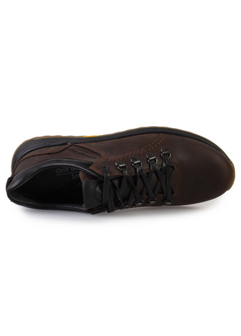 Коричневые демисезонные кроссовки мужские бренда 9402202_(2) ModaMilano