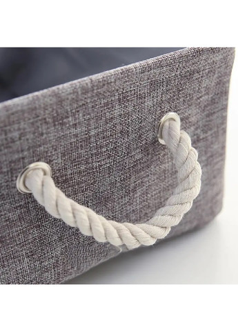 Органайзер короб бокс ящик с ручками для хранения вещей одежды белья игрушек аксессуаров 31х21х12 см (475648-Prob) Серый Unbranded (269691125)