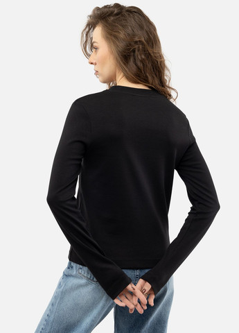 Женская футболка с длинным рукавом цвет черный ЦБ-00241515 Karol (276061177)