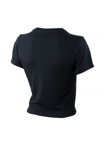 Чорна демісезон футболка t-shirt dropper crop t-shirt Ellesse