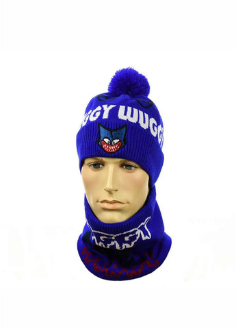 Детский зимний комплект шапка с помпоном + снуд Хагги Вагги / Huggy Wuggy No Brand дитячій комплект шапка + снуд (277167365)