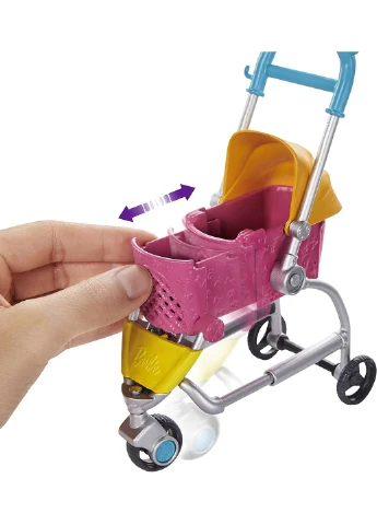 Игровой набор Barbie Stroll ‘n Play Pups Барби Блондинка Прогулка с щенками (GHV92) Mattel (256796180)