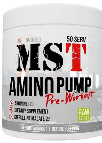 Amino Pump 300 g /30 servings/ Unflavored MST Nutrition (257342674)