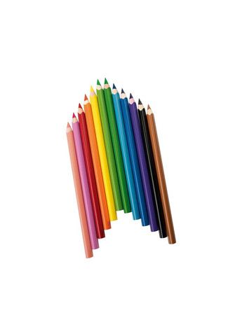Набор треугольных цветных карандашей 12 шт. United Office (277752433)
