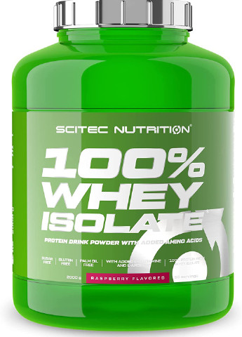 Протеїн Ізолят 100% Whey Isolate 2000 gr (Raspberry) Scitec Nutrition (256754025)
