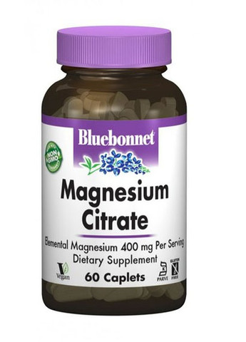 Magnesium Citrate 60 Caps Bluebonnet Nutrition (258499226)