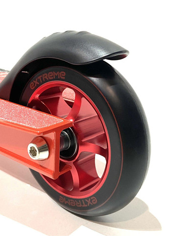 Самокат трюковый 2-х колесный цвет красный ЦБ-00221878 Extreme Motion (259443254)