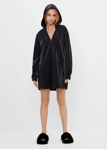 Чорна сукня демісезон,чорний, Bershka