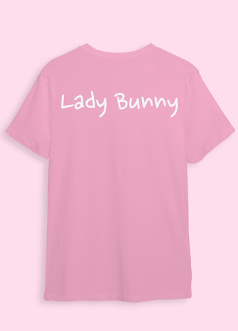 Рожева футболка рожева "bunny the best" Lady Bunny