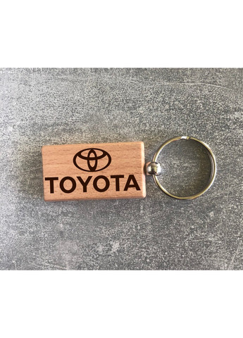 Деревянный брелок с логотипом Toyota (15010102020) ЗаСвіт (261255776)