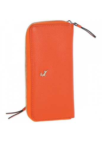Жіночий шкіряний гаманець J51 мандарин із захистом RFID Ashwood (261853551)