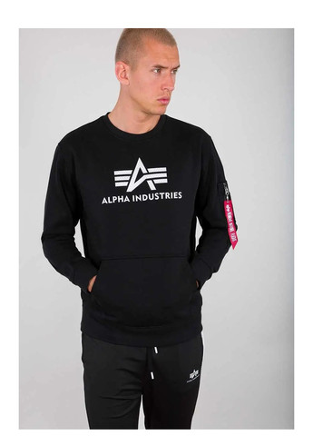 Светр 3D Logo Sweater (Black) Alpha Industries (258293978)