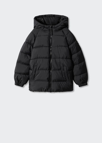 Черная демисезонная демисезонная куртка для мальчика 9021 152 см черный 67805 Mango