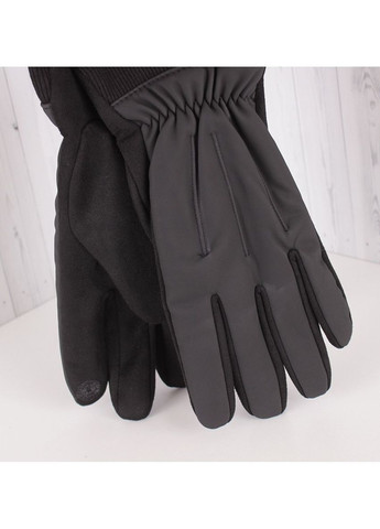 Перчатки мужские текстильные DM033-1 черные демисезонные с резинкой De Esse (267150963)
