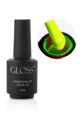 Гель-лак GLOSS Lemon Drops 503 (салатовий неоновий), 11 мл Gloss Company веселка (270013748)