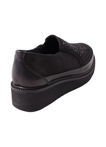 Туфли женские черные натуральный нубук Kesim