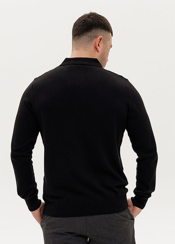 Черная футболка-мужской поло цвет черный цб-00232895 для мужчин Figo