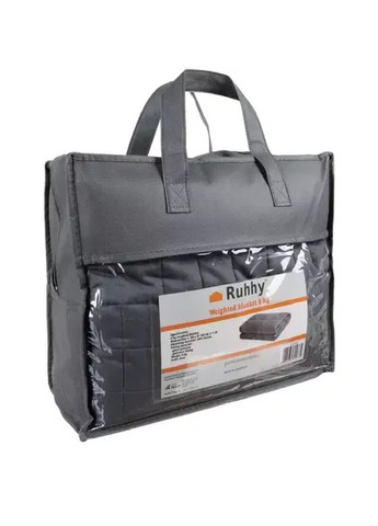 Одеяло покрывало утяжеленное гравитационное успокаивающее хлопок полиэстер 150х200 см 8 кг (476155-Prob) Темно-серое Unbranded (276962729)