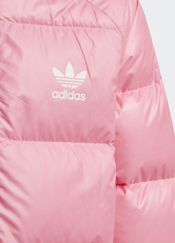 Рожева літня подовжений пуховик adicolor adidas