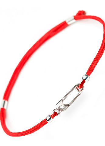 Серебряный браслет с подвеской Булавка красный регулируется Family Tree Jewelry Line (266038520)