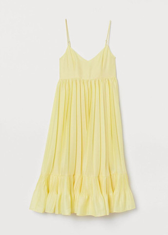 Желтое платье H&M