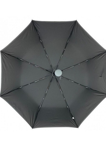 Зонт женский автомат Susino 16301AC 8 спиц 3 сложения Черный с серой каймой No Brand (276840784)