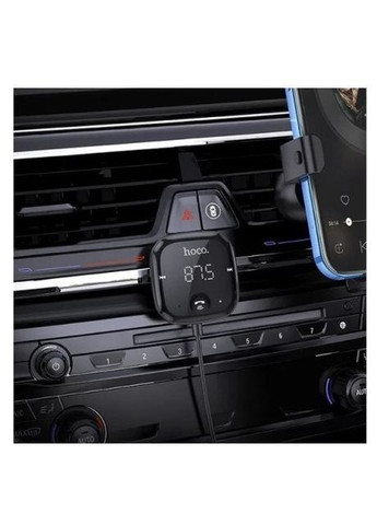 Автомобильный FM-трансмиттер (Bluetooth 5.0, USB, Mini-jack 3.5, AUX, поддержка Micro SD карт) - Черный Hoco e65 (269462652)