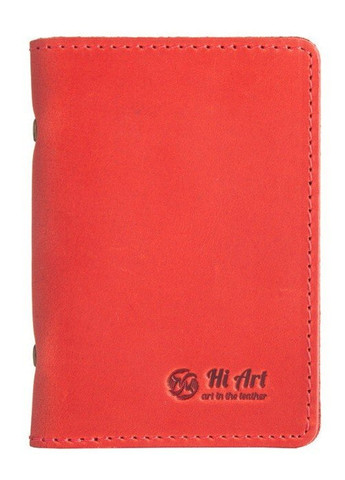 Обложка для документов из кожи HiArt AD-03 Red Berry Красный Hi Art (268371156)