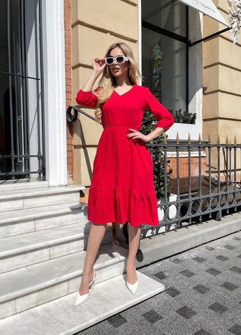 Красное повседневный платье муслиновое LeVi
