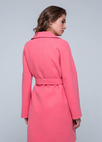 Розовое демисезонное Пальто Ким розовый Emass