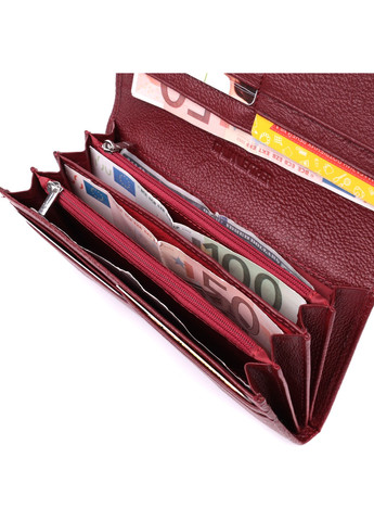 Оригінальний жіночий гаманець з натуральної шкіри 22522 Бордовий st leather (278001016)