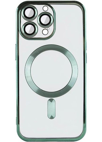 Хромовий чохол TPU Chrome Magnetic із захистом камери для Apple iPhone 14 Pro (6.1") з MagSafe Green No Brand (278643220)