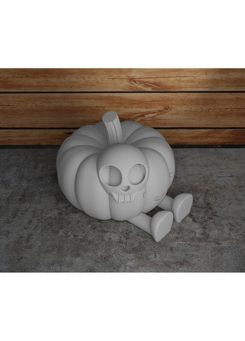 Гарбуз на Хелоувін з ніжками та головою прибульця ЗаСвіт (266425147)