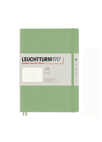 Блокнот Muted Colours, Composition (B5), Мягкая обложка, Sage, точка Leuchtturm1917 (269901150)