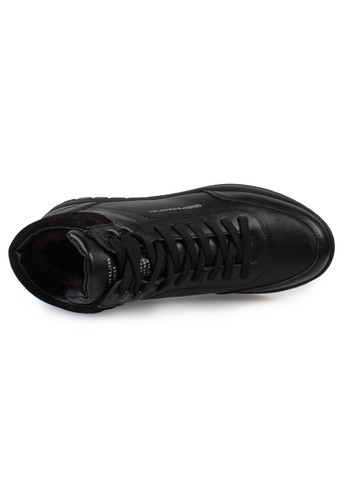 Черные зимние ботинки мужские бренда 9501109_(1) ModaMilano