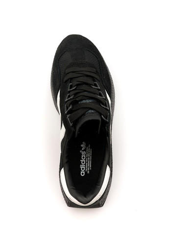 Черные демисезонные кроссовки мужские black white, вьетнам adidas Retropy