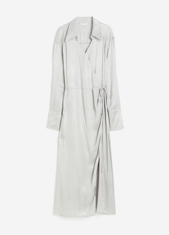 Серебряное повседневный платье H&M однотонное