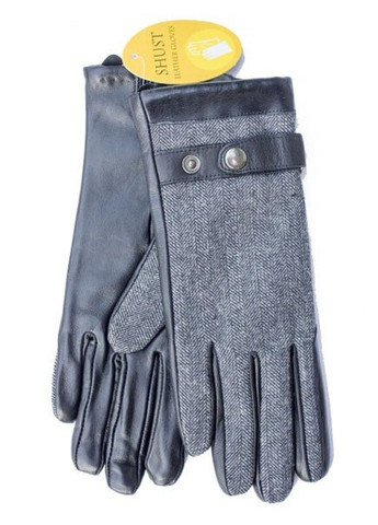 Женские серые комбинированные перчатки M Shust Gloves (266142943)