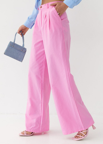 Жіночі штани-палаццо - рожевий Lurex (262810777)