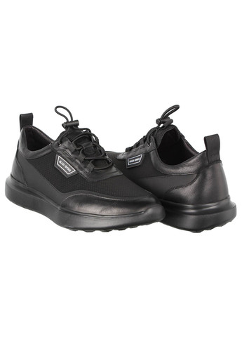 Черные демисезонные мужские кроссовки 197004 Cosottinni