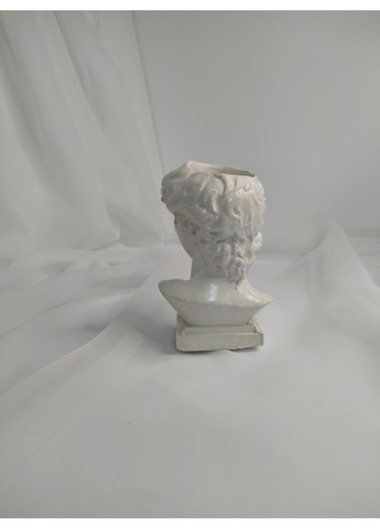 Декоративное кашпо Давид, белый с поталью Trensi (258330550)