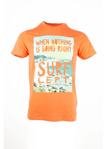 Персиковая футболка мужская surf Fine Look