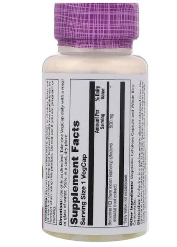 Berberine 500 mg 60 Veg Caps SOR-47705 Solaray (256723158)