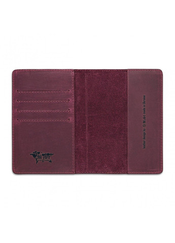 Обкладинка для паспорта зі шкіри HiArt PC-02 7 wonders of the world Червоний Hi Art (268371672)