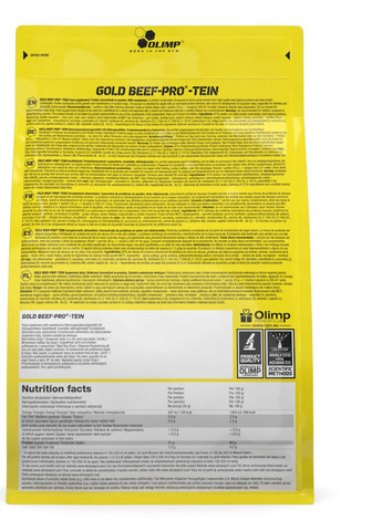 Olimp Nutrition Gold Beef Pro-Tein 700 g /20 servings/ Blueberry Olimp Sport Nutrition (258499183)