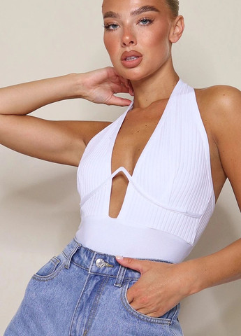 Боди в рубчик с корекцией бюста PrettyLittleThing (270856123)