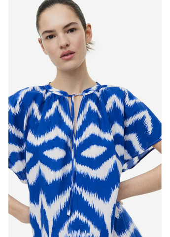 Синя повсякденний жіноча бавовняна сукня н&м (55842) xs синя H&M