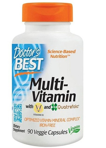 Multi-Vitamin Quatrefolic 90 Veg Caps Doctor's Best (258498923)